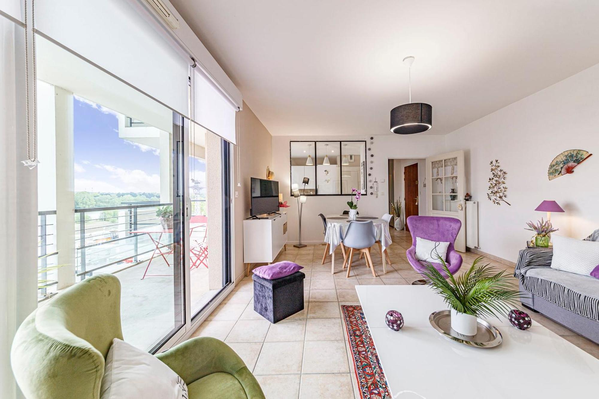 L'Aragon- Bel appartement vue sur la Maine Angers Extérieur photo